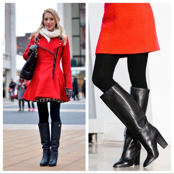 BLACK FLEECE LINED LEGGINGS FOOTLESS TIGHTS - Picture 9 of 13